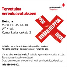 Verenluovutus Heinolassa SPR